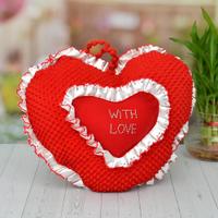 Lovely Red Heart Cushion