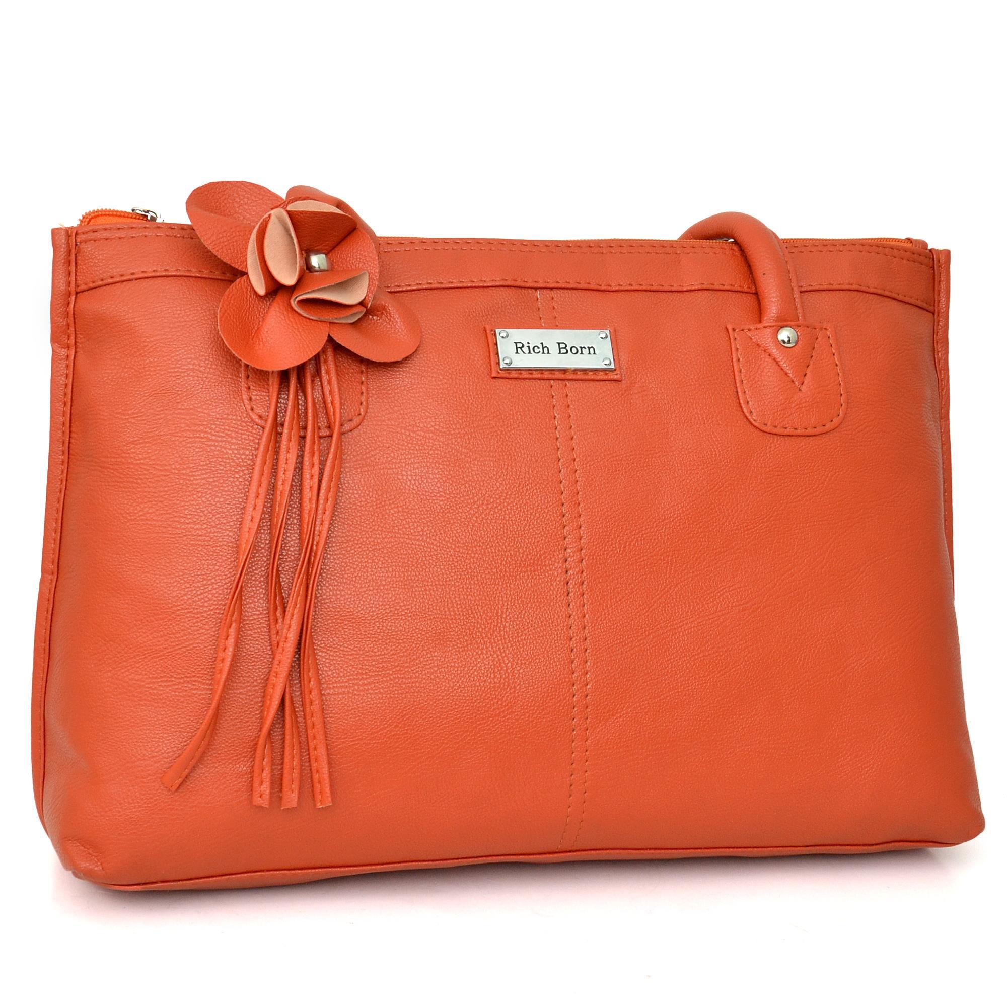 Trendy Orange Handbag | Bags & Purses