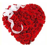 Heart Red Roses Bouquet