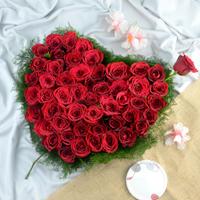 Heart Red Rose Petals