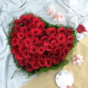 Heart Red Rose Petals