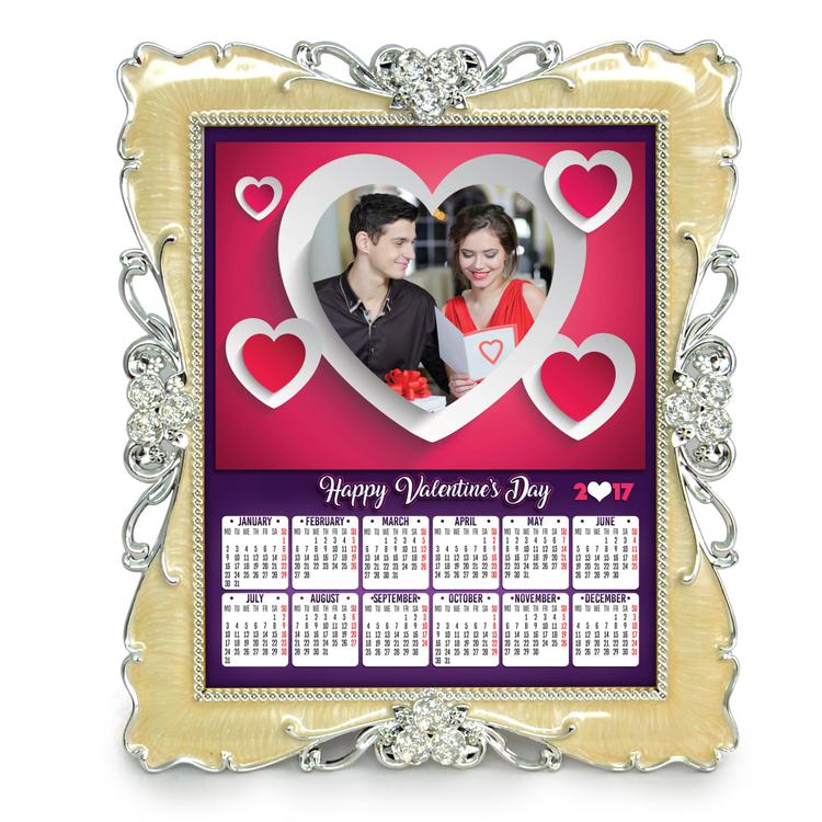 Valentine Personalized Frame Calendar