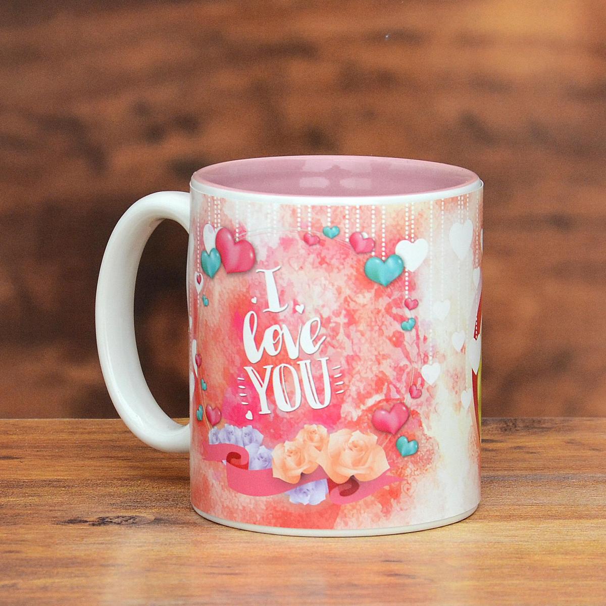 Romantic Personalized Mug Valentine Personalized Hampers