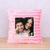 Square Pink Personalized Pillow