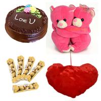 Serenade of Chocolates & Cake & Teddy