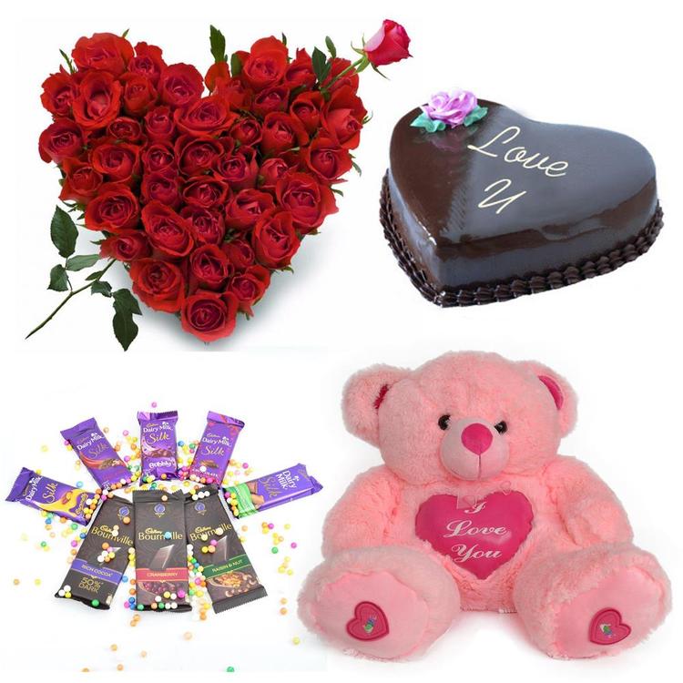 Amazing Roses & Chocolate Cake