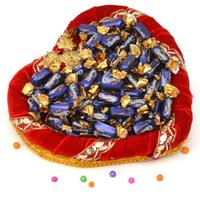 Heart Shaped Tray of Choclairs (Express)