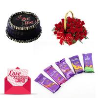 Roses, Card & Chocolates