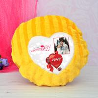 Personalized Yellow Round Pillow