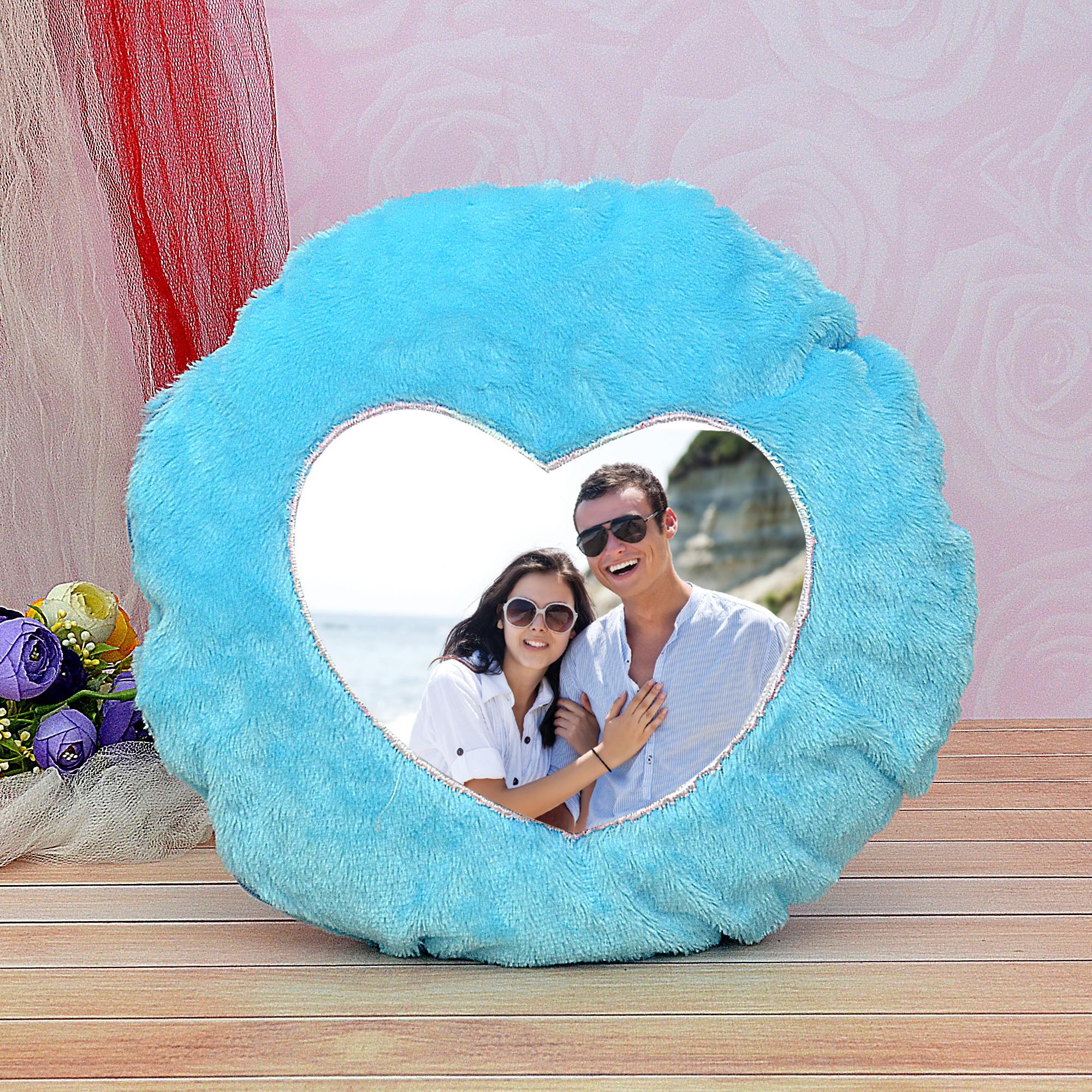 Personalized Blue Love Pillow Pillow, Valentine