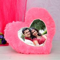 Personalized Pink Heart Pillow