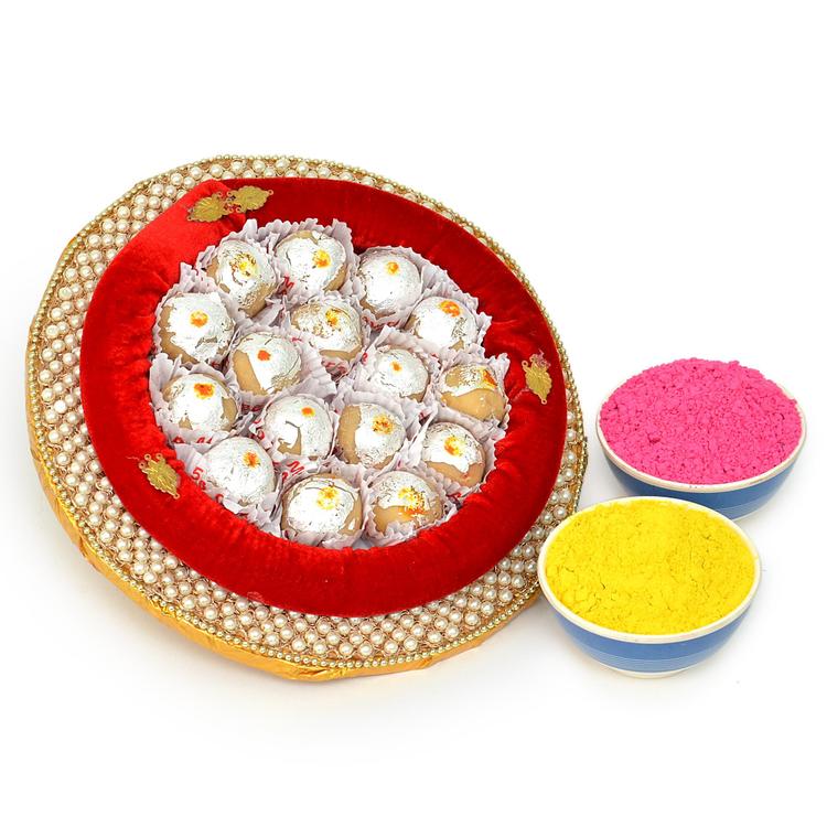 Kheer Kadam Thali With Gulal