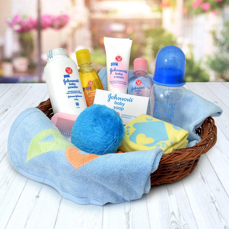 Johnsons Baby Gift Set in Blue