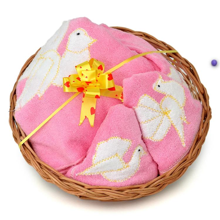 Pink Clothing Set in Basket