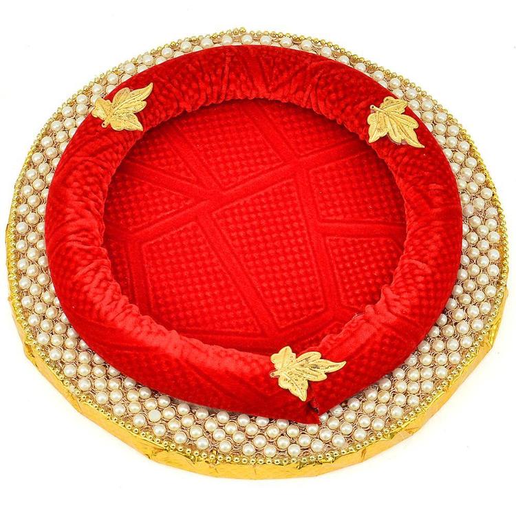 Appealing Red Moti Work Thali (Express)