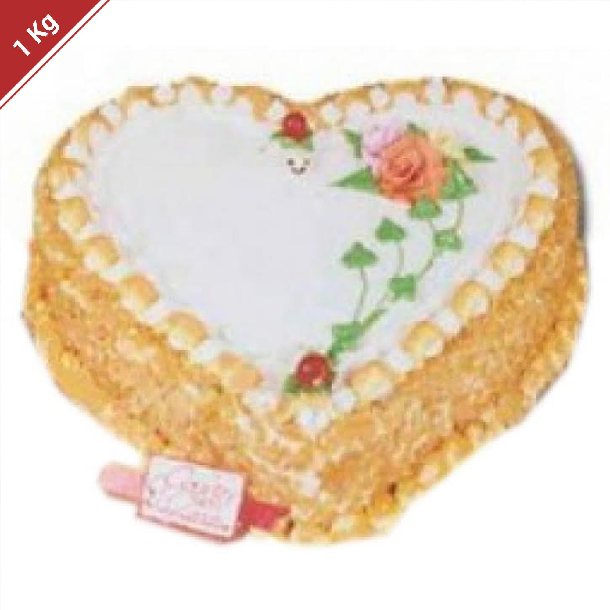 Heart Shaped Butterscotch Cake Price & Design | YummyCake