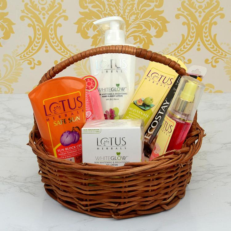 Basket Of Lotus Goodies