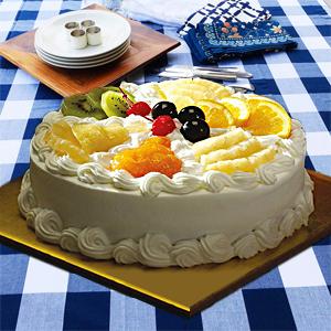 Buy/Send Fruit Chocolate Cake 2kg Eggless Online- FNP