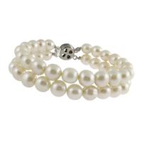 2 String White Pearl Bracelet