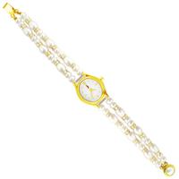 Two String Cz Pearl Watch