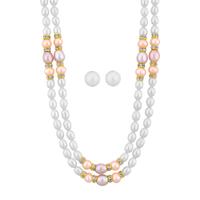 Aaa Quality 2 Line Pearl Necklace