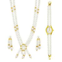 Classic Necklace Set With Watch
