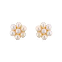 7 Pearls White Ear Rings