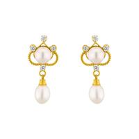 Trendy Pearls Drop Ear Rings