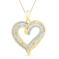 18 Kt Heart Diamond Pendant