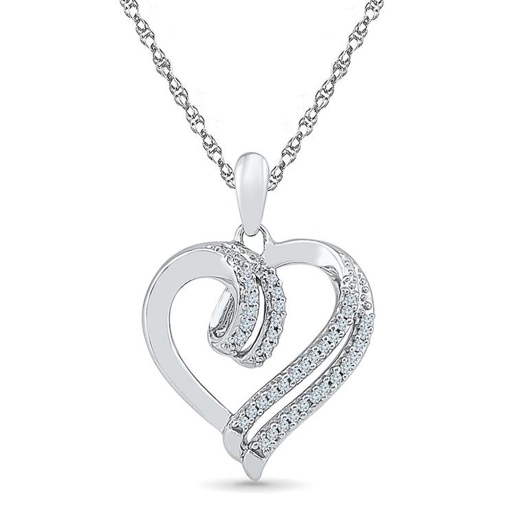 Lovely Heart Diamond Pendant - PH072399