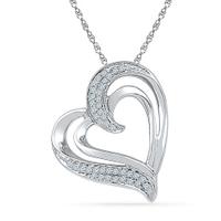 Heart Beat Diamond Pendant