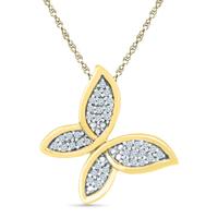 Butterfly Diamond Shape Pendant