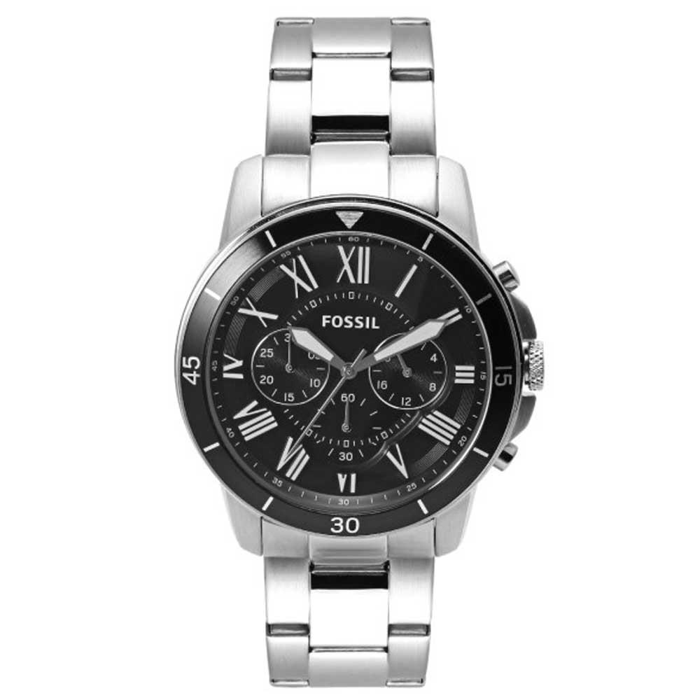 Fossil Men Black Chronograph Dial Watch 