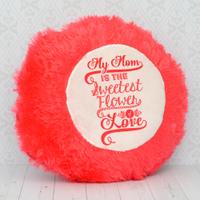 Mother's Day Round Pink Pillow