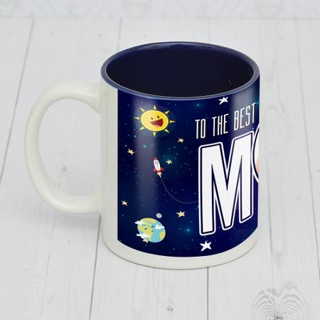 To The Best Mom Blue Mug