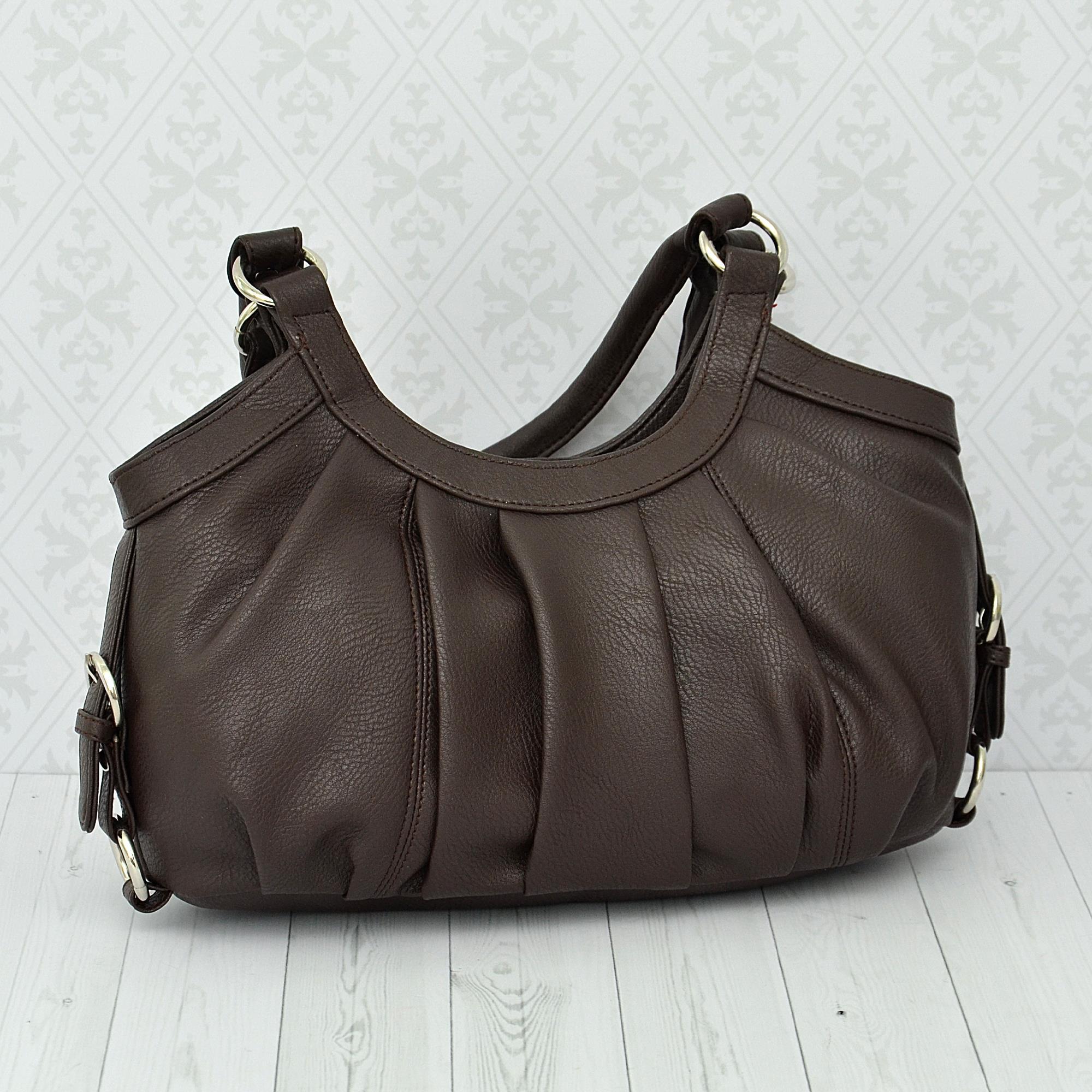 Dark Chocolate Color Handbag with Handle, Bags & Purses for Her