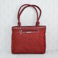 Red Designer Hand Bag With Handle