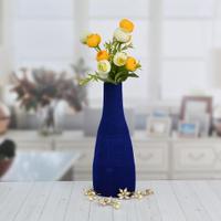 Blue Velvet Flower Vase