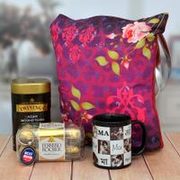 Tote bag, Tea, Chocolate & Mug for Mom