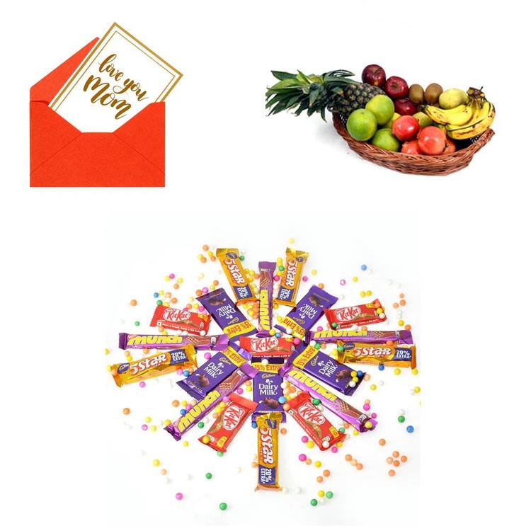 M Day Chocolate & Fruit Basket