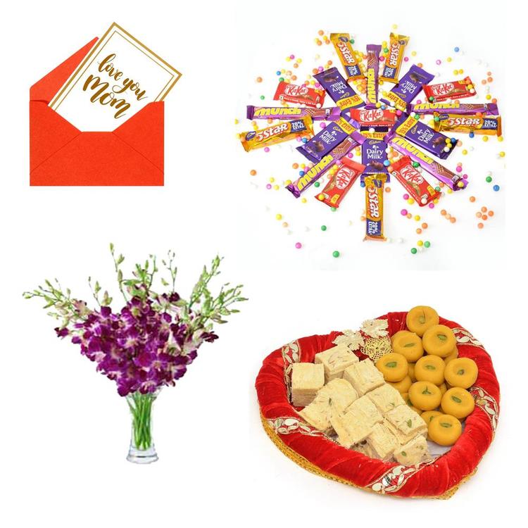 M Day Flower, Sweet & Chocolates