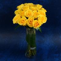 18 Sparkling Yellow Roses