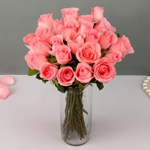 Sensuous 24 Pink Roses