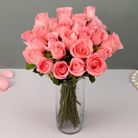 Sensuous 24 Pink Roses