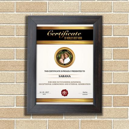 Mom Special Certificate