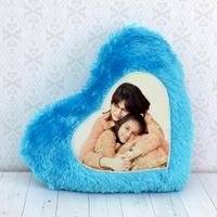 Blue Heart Pillow for Mom