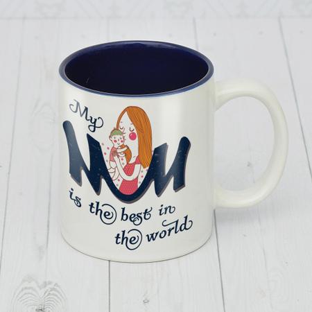 Inner Navy Blue Mom Mug