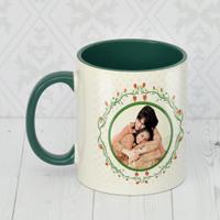Inner Green & handle Mom Mug