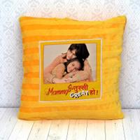 Orange Square Pillow for Mom