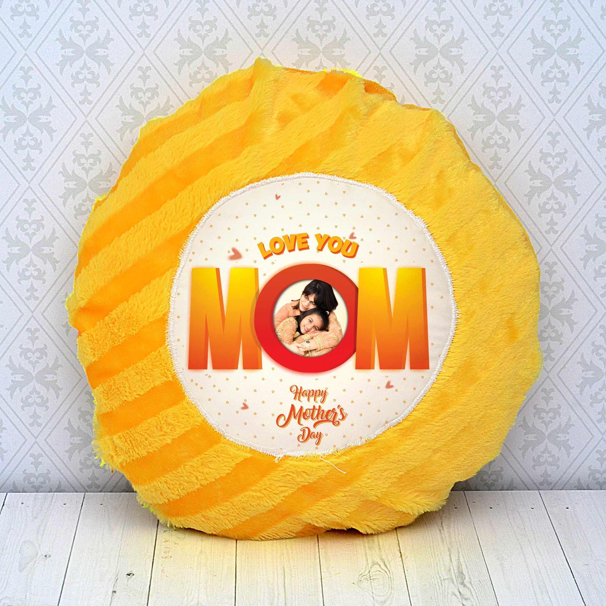 orange round pillow